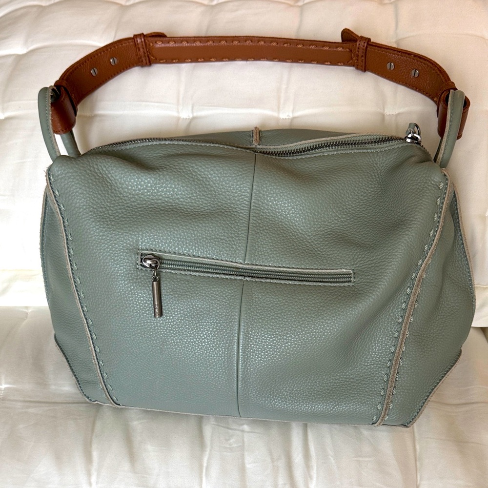 The sak Meadow Pebbled Leather Bag with Adjustable Saddle Leather Shoulder Strap